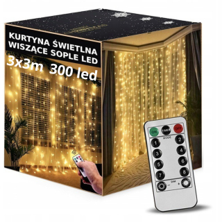Osvetlenie stromčeka - Edrin osvetlenie vianočného stromčeka vo vnútri 3 m 201 - 300 svetiel